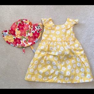Gymboree dress & hat set